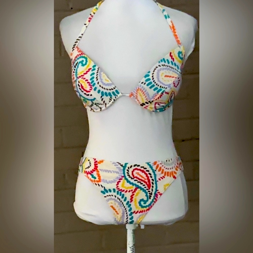 Victoria’s Secret colorful print bikini 36D / M